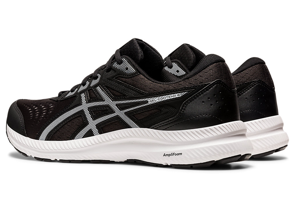 Running Shoes Asics Gel-Contend 8 Extra Largos Masculino Pretas Branco | 5871-ZIQGX