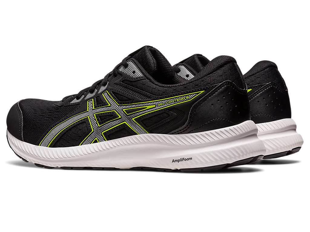 Running Shoes Asics Gel-Contend 8 Masculino Pretas Prateadas | 0182-XFBQE