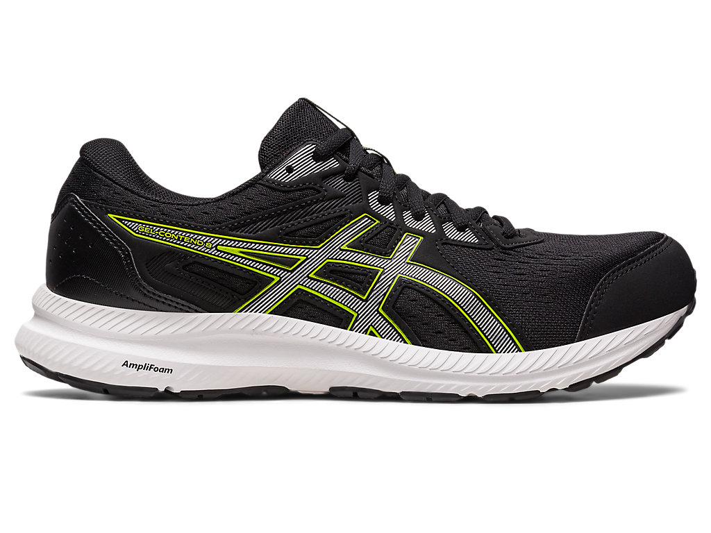 Running Shoes Asics Gel-Contend 8 Masculino Pretas Prateadas | 0182-XFBQE