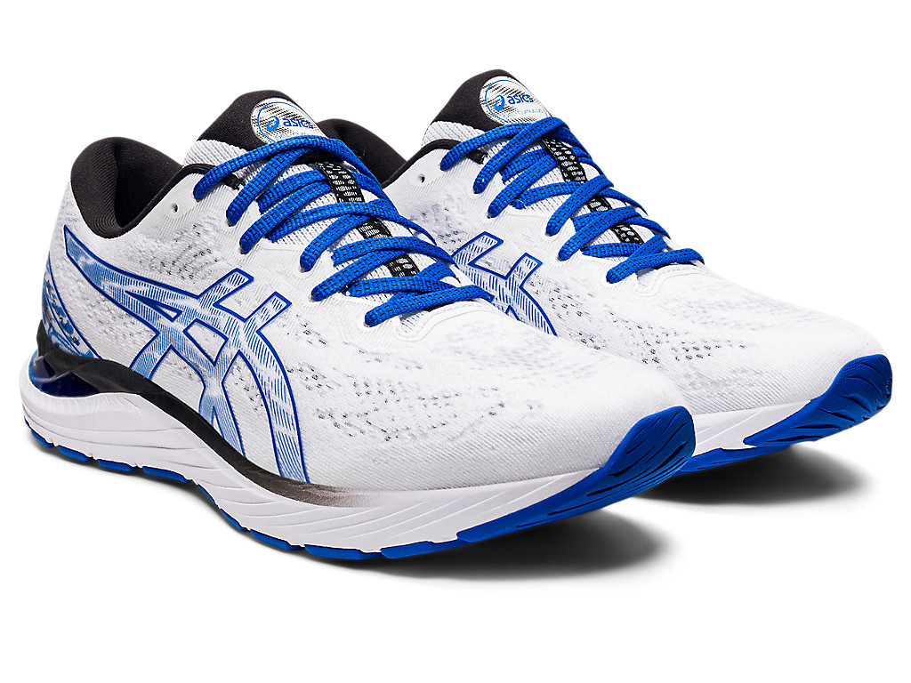 Running Shoes Asics Gel-Cumulus 23 Masculino Branco Azuis | 9863-LBSKM