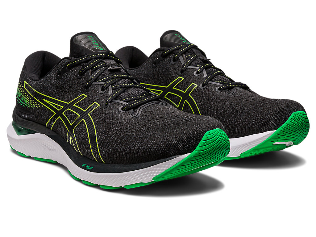 Running Shoes Asics Gel-Cumulus 24 Masculino Pretas Luz Verdes | 1796-OUCYT