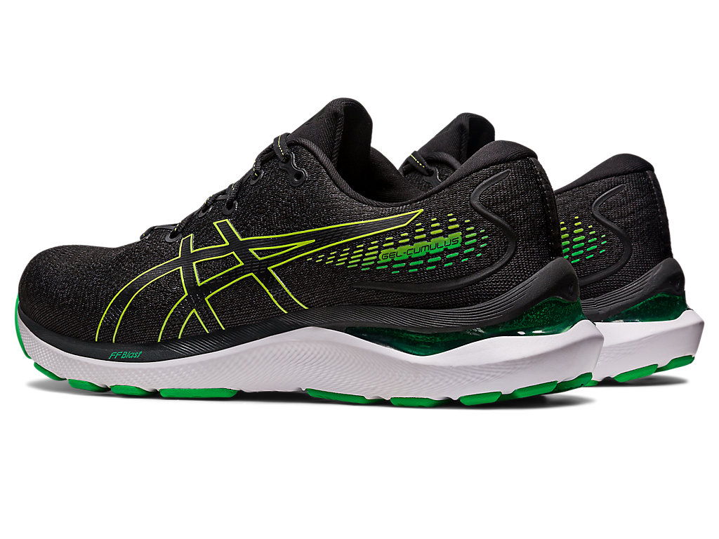 Running Shoes Asics Gel-Cumulus 24 Masculino Pretas Luz Verdes | 1796-OUCYT