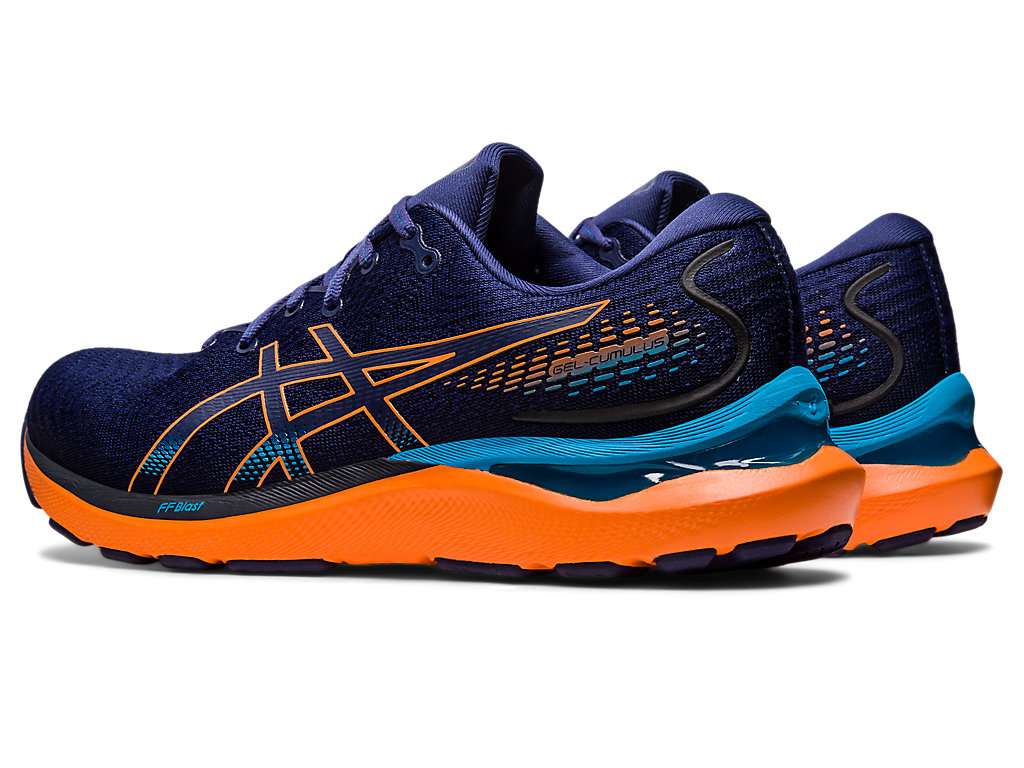 Running Shoes Asics Gel-Cumulus 24 Masculino Azul Anil Azuis Laranja | 8370-TPDWL