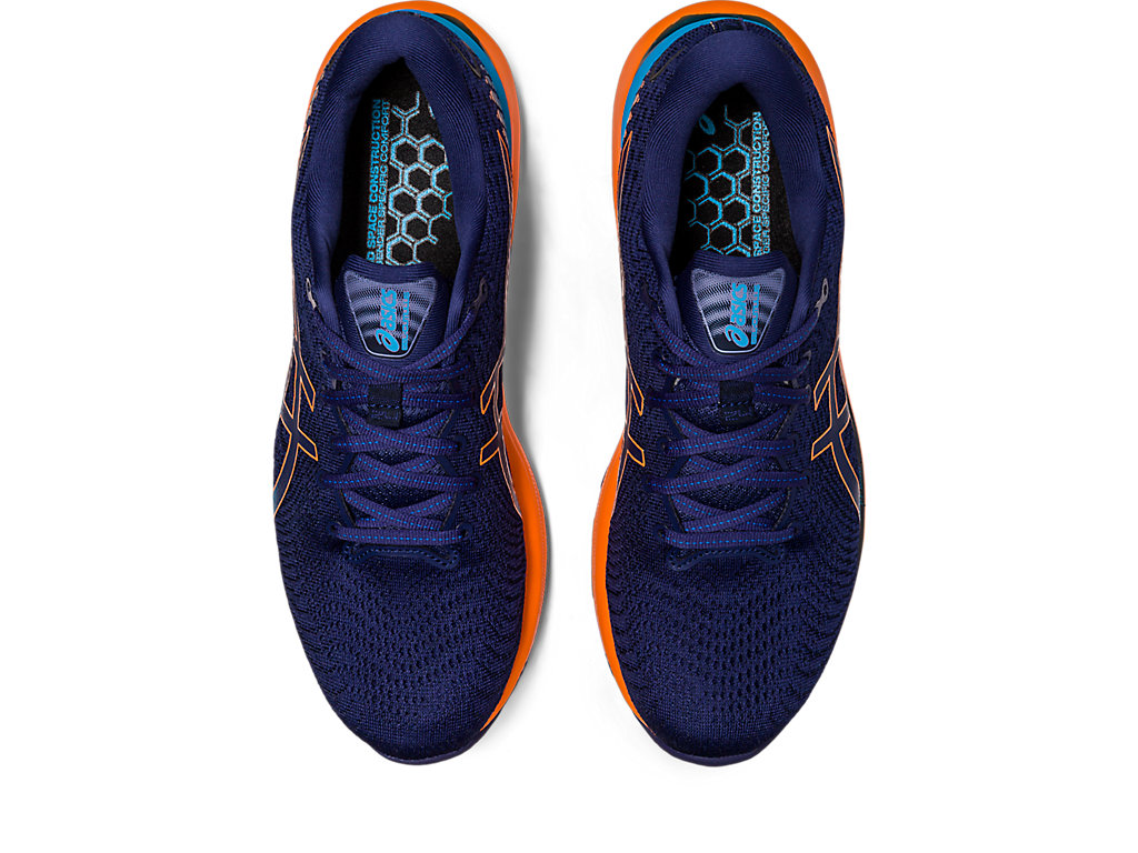 Running Shoes Asics Gel-Cumulus 24 Masculino Azul Anil Azuis Laranja | 8370-TPDWL