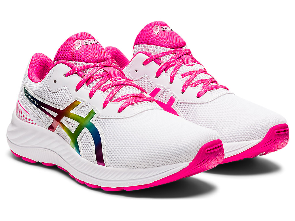 Running Shoes Asics Gel-Excite 9 Grade School Criança Branco Rosa | 4123-LTCHQ