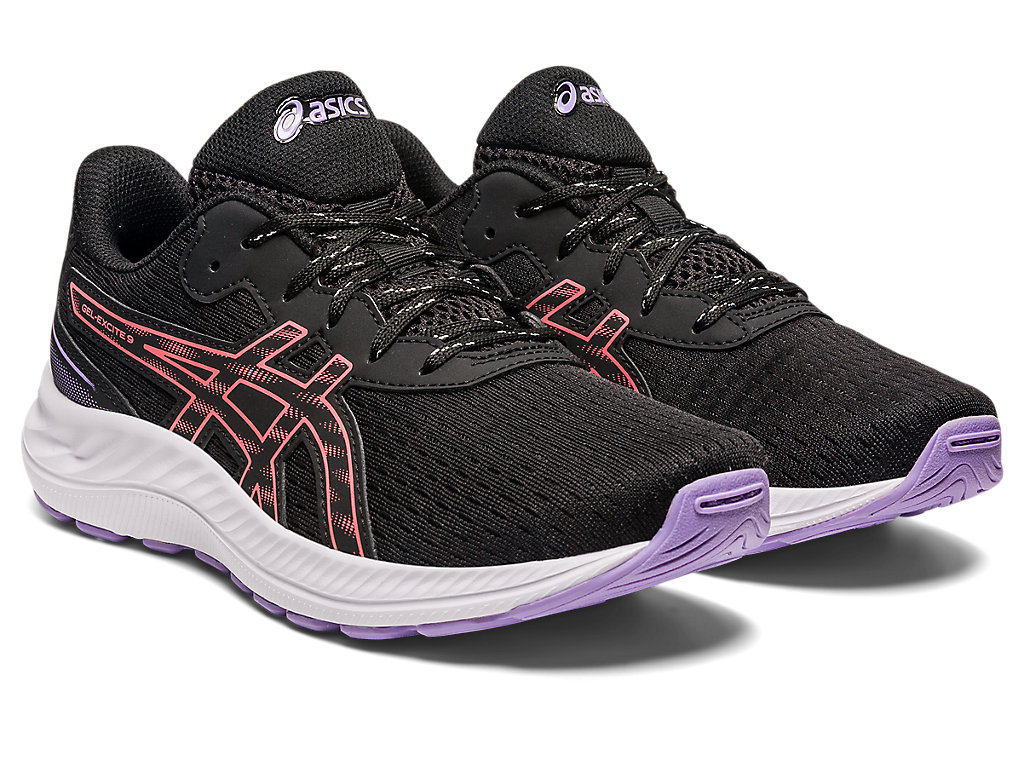 Running Shoes Asics Gel-Excite 9 Grade School Criança Pretas | 5987-TCRZI