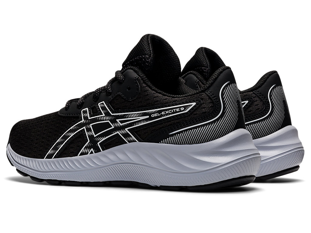 Running Shoes Asics Gel-Excite 9 Grade School Criança Pretas Branco | 6978-TXUQY