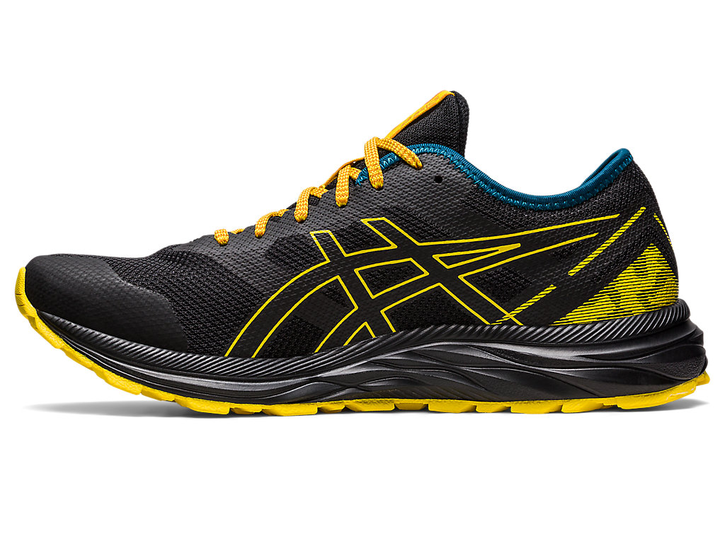 Running Shoes Asics Gel-Excite Trilha Masculino Pretas Amarelas | 9815-OEBQI