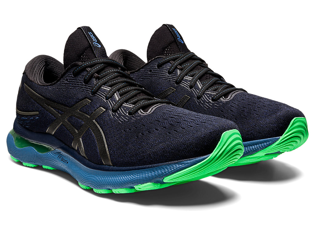 Running Shoes Asics Gel-Nimbus 24 Masculino Pretas Cinzentas | 8549-XZNKC