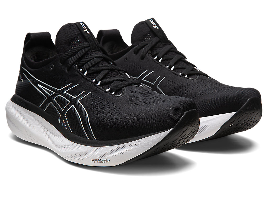 Running Shoes Asics Gel-Nimbus 25 Largos Masculino Pretas Prateadas | 7024-ZGNUQ