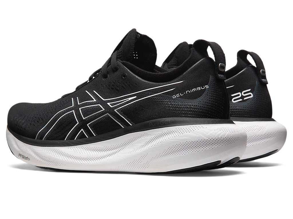 Running Shoes Asics Gel-Nimbus 25 Largos Masculino Pretas Prateadas | 7024-ZGNUQ