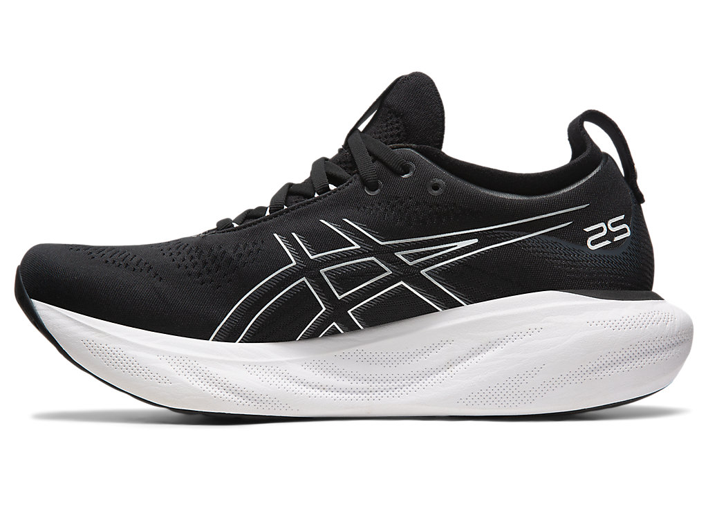 Running Shoes Asics Gel-Nimbus 25 Largos Masculino Pretas Prateadas | 7024-ZGNUQ