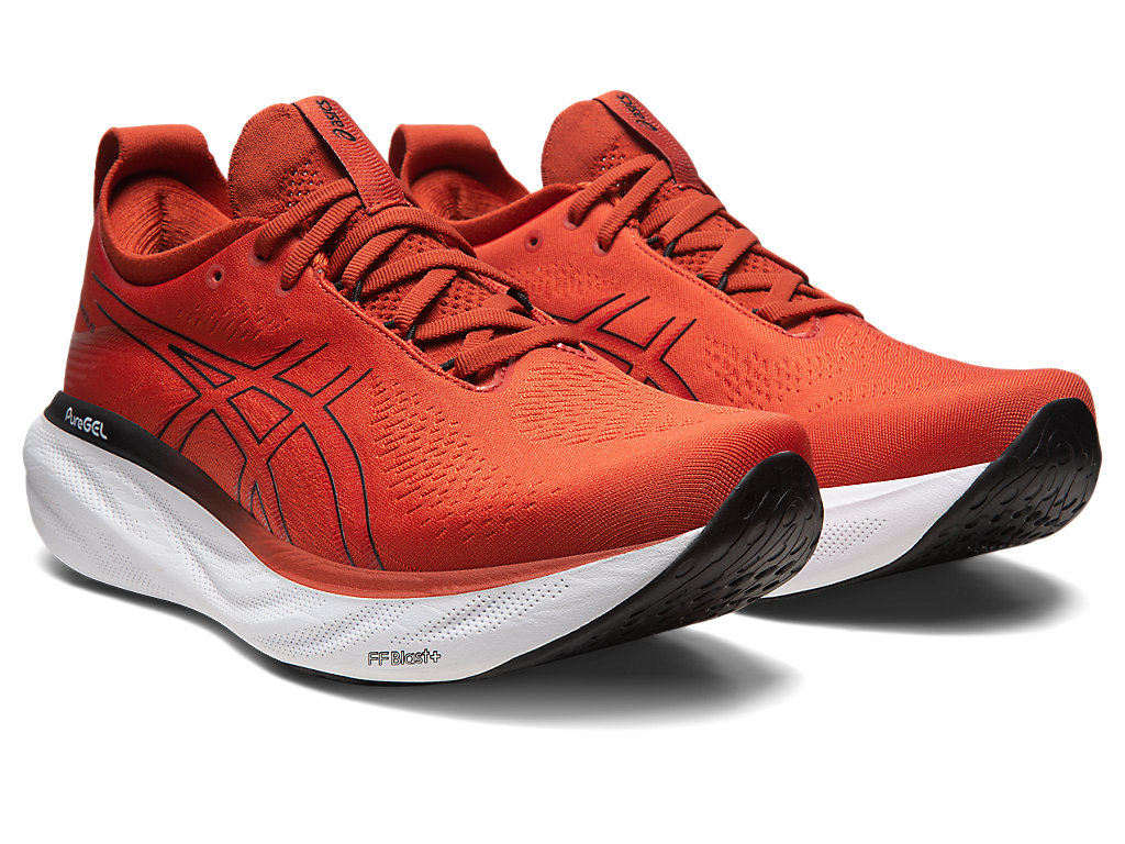 Running Shoes Asics Gel-Nimbus 25 Masculino Marrom Pretas | 7069-TSFKO