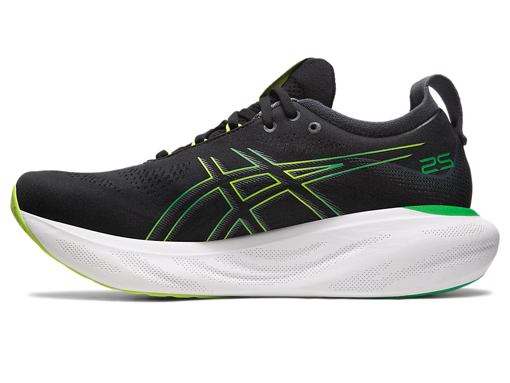 Running Shoes Asics Gel-Nimbus 25 Masculino Pretas Luz Verdes | 9138-IXSEQ