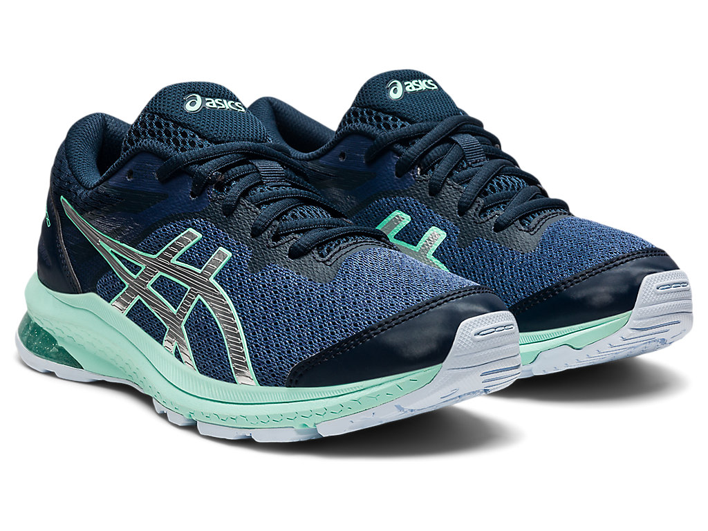 Running Shoes Asics Gt-1000 10 Grade School Criança Azuis Prateadas | 3102-HDTKI