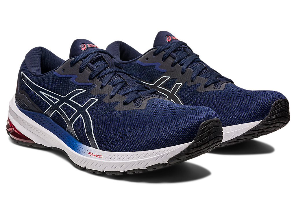 Running Shoes Asics Gt-1000 11 (2E) Masculino Azul Anil Azuis | 1953-WIDTB