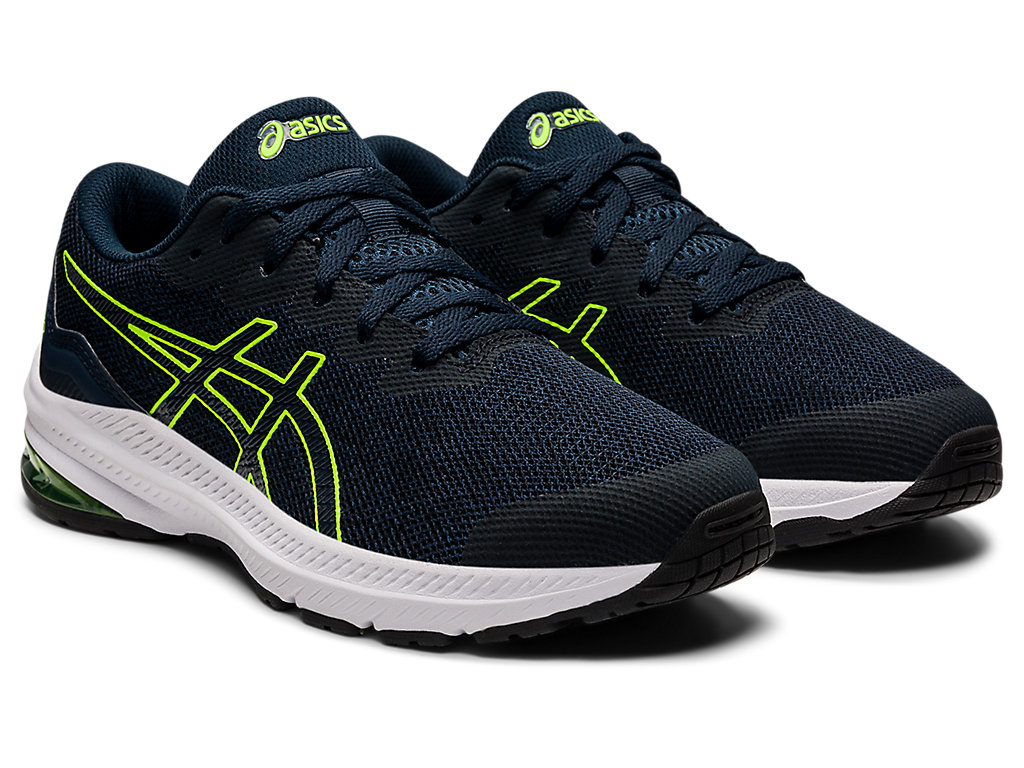 Running Shoes Asics Gt-1000 11 Grade School Criança Azuis Verdes | 1732-BKYRE