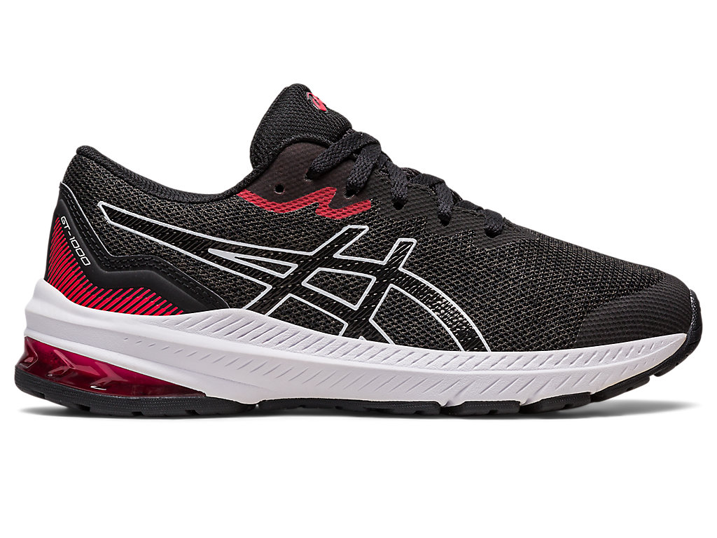 Running Shoes Asics Gt-1000 11 Grade School Criança Pretas Vermelhas | 5106-WPLNJ