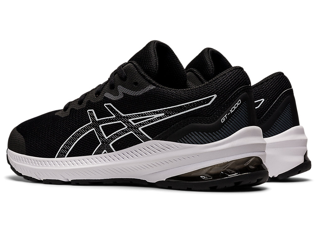 Running Shoes Asics Gt-1000 11 Grade School Criança Pretas Branco | 5937-QXDLO