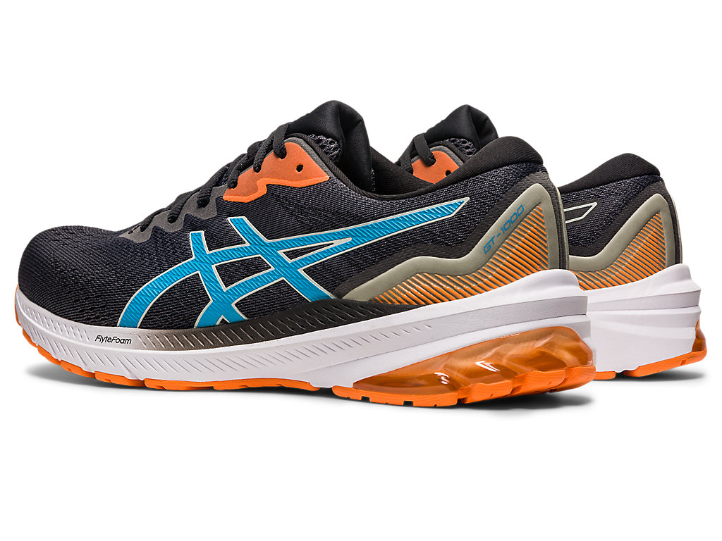 Running Shoes Asics Gt-1000 11 Masculino Pretas Azuis | 9301-EFALP