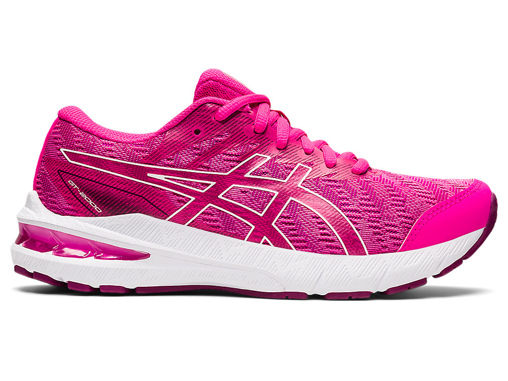 Running Shoes Asics Gt-2000 10 Grade School Criança Rosa Branco | 8096-PKQLM