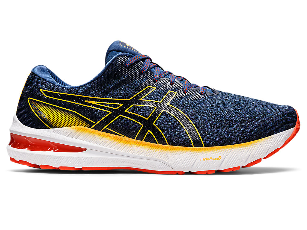 Running Shoes Asics Gt-2000 10 Masculino Azuis Laranja | 5784-HRDVS