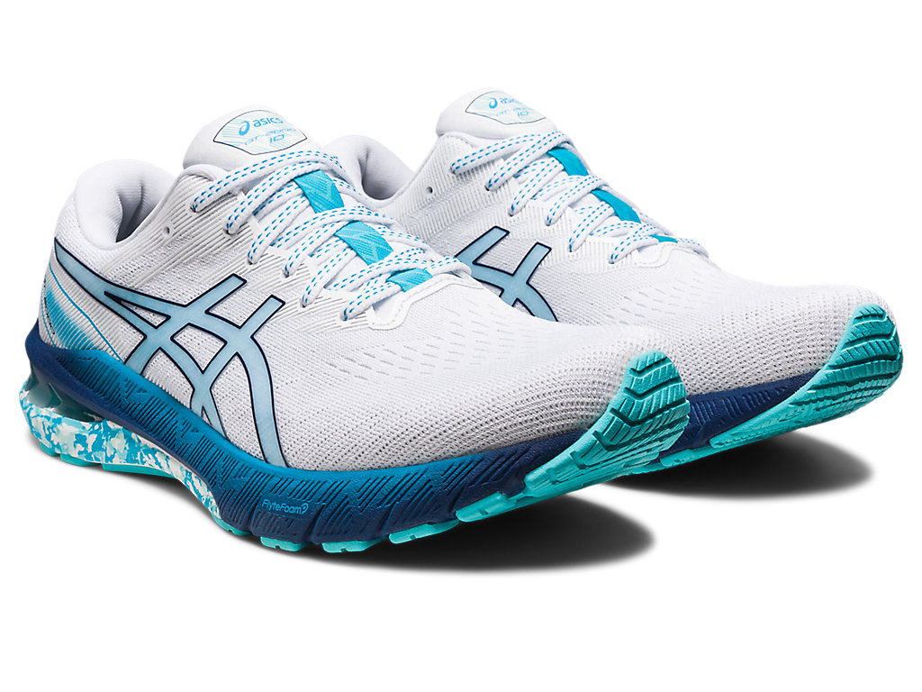 Running Shoes Asics Gt-2000 10 Masculino Branco Menta | 8740-TVULF