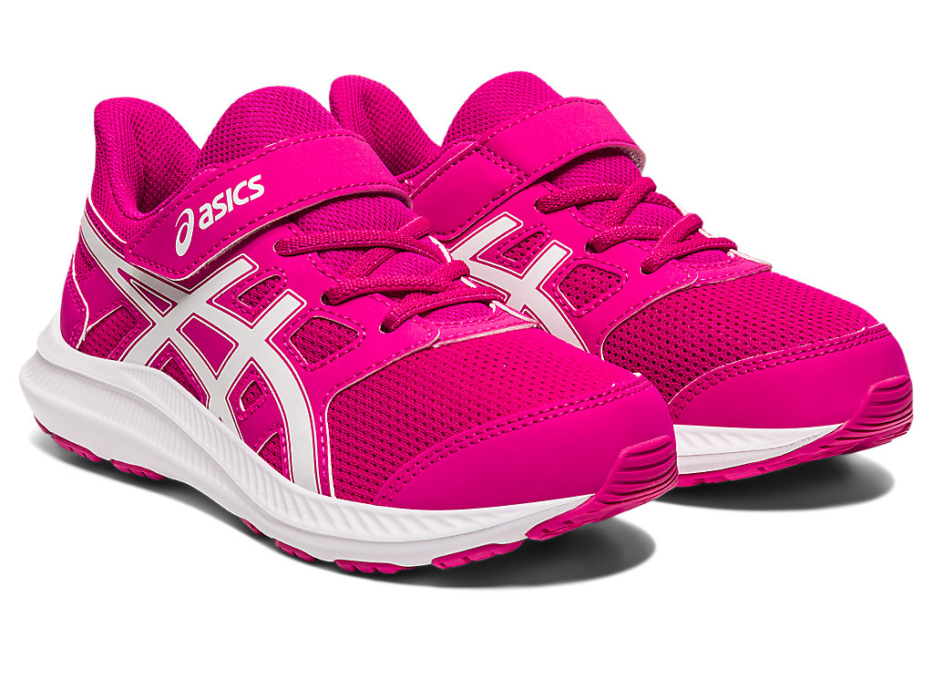 Running Shoes Asics Jolt 4 Pre-School Criança Rosa Branco | 4690-ZGWLE