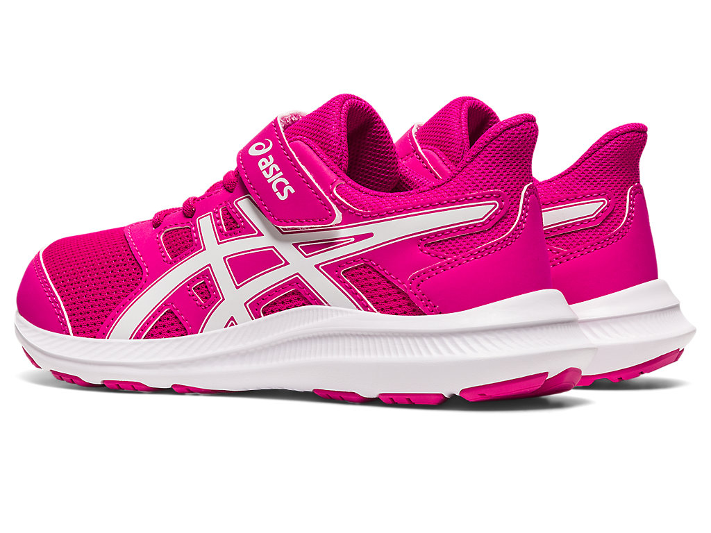 Running Shoes Asics Jolt 4 Pre-School Criança Rosa Branco | 4690-ZGWLE