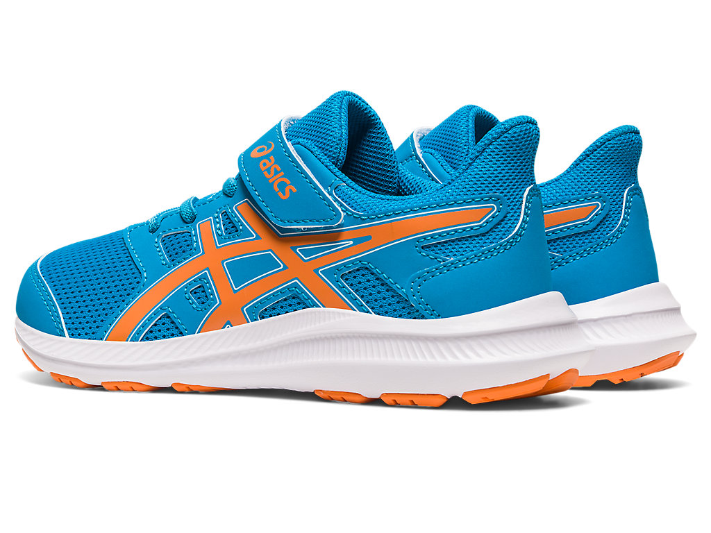 Running Shoes Asics Jolt 4 Pre-School Criança Azuis Laranja Coral | 5074-MBQVO