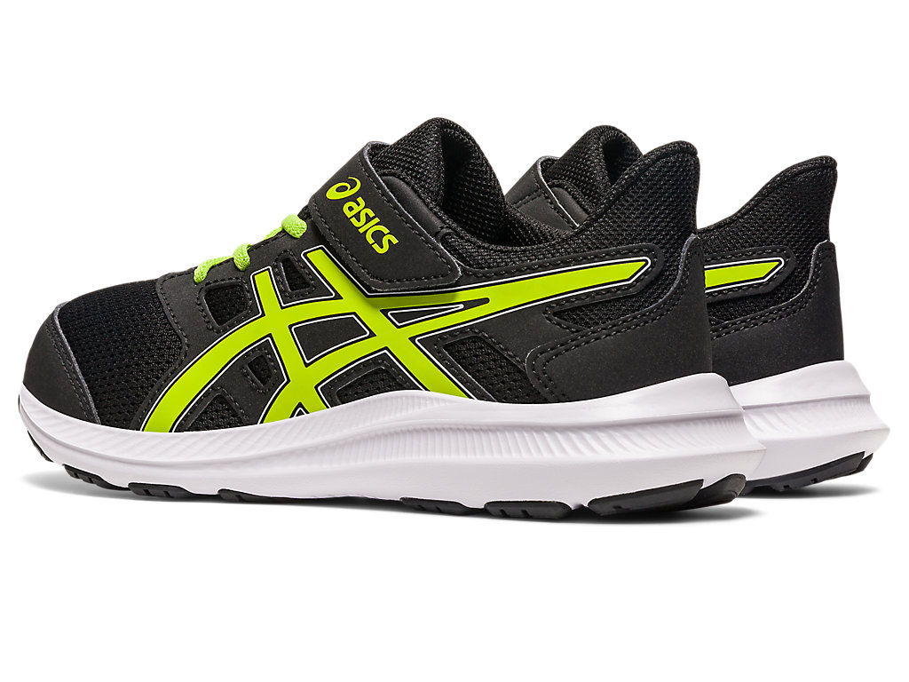 Running Shoes Asics Jolt 4 Pre-School Criança Pretas Luz Verdes | 7425-QMGFR