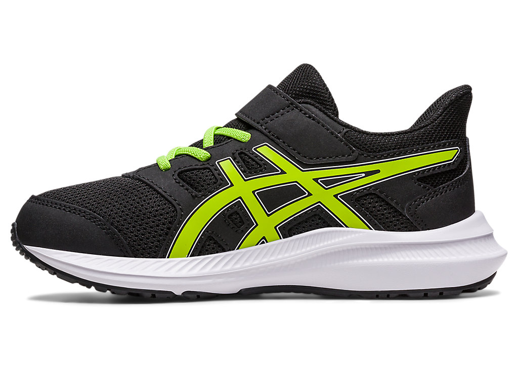 Running Shoes Asics Jolt 4 Pre-School Criança Pretas Luz Verdes | 7425-QMGFR