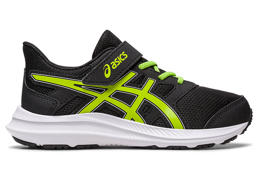 Running Shoes Asics Jolt 4 Pre-School Criança Pretas Luz Verdes | 7425-QMGFR