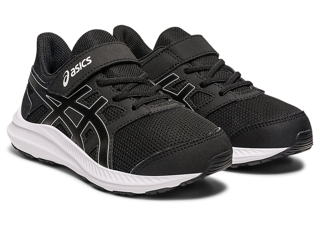 Running Shoes Asics Jolt 4 Pre-School Criança Pretas Branco | 9430-AFYJX