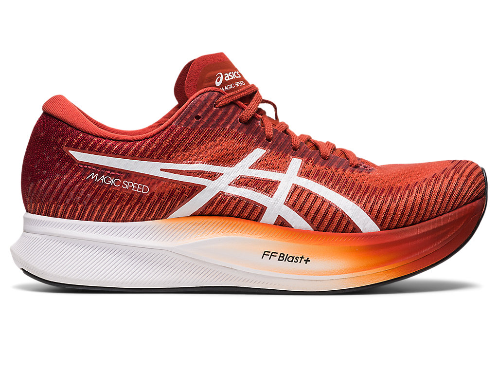 Running Shoes Asics Magic Speed 2 Masculino Marrom Branco | 2148-GLSAW