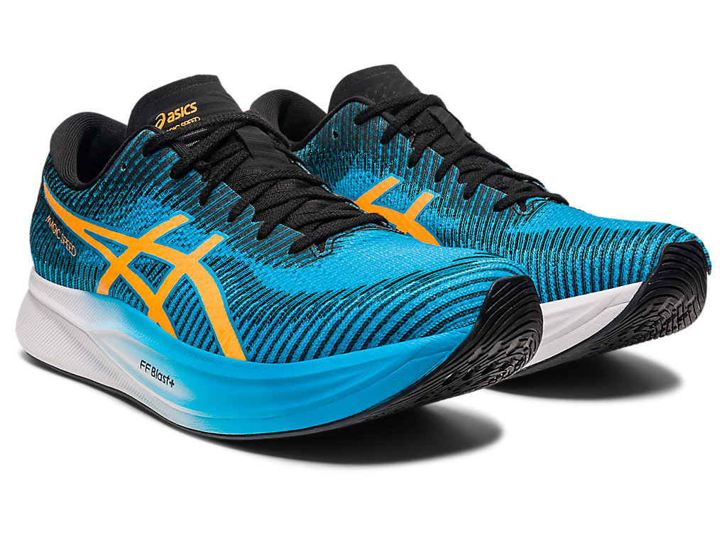 Running Shoes Asics Magic Speed 2 Masculino Azuis Laranja | 9845-OAZPN