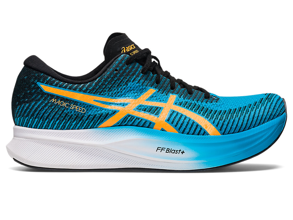 Running Shoes Asics Magic Speed 2 Masculino Azuis Laranja | 9845-OAZPN