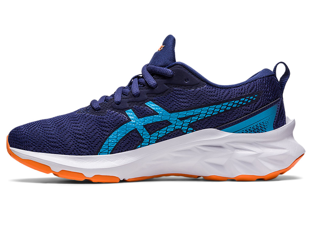 Running Shoes Asics Novablast 2 Grade School Criança Azul Anil Azuis Laranja Coral | 1287-BXQLE