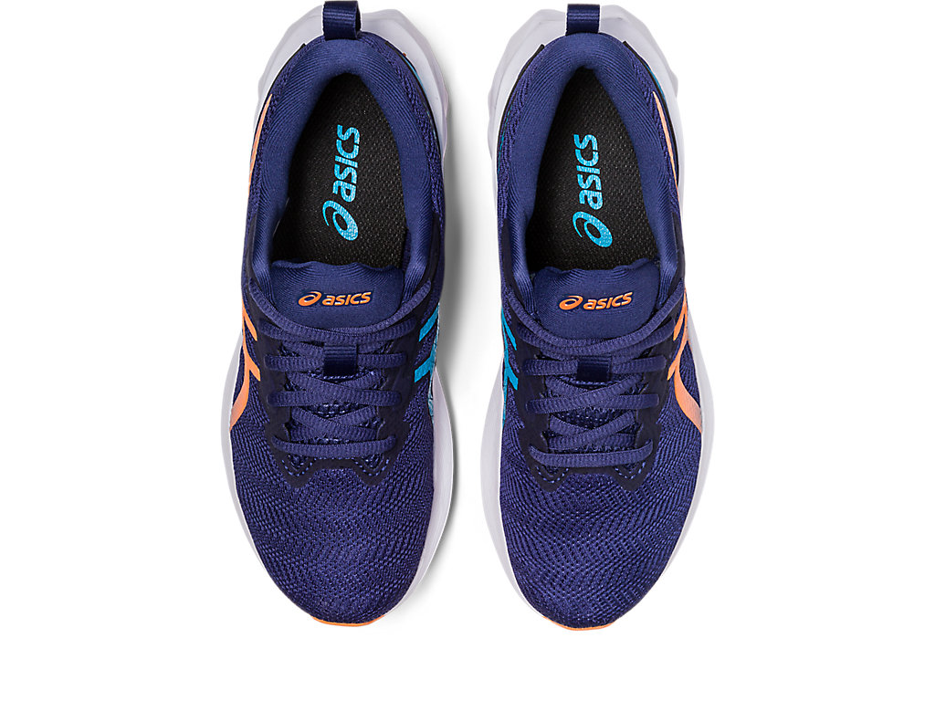 Running Shoes Asics Novablast 2 Grade School Criança Azul Anil Azuis Laranja Coral | 1287-BXQLE