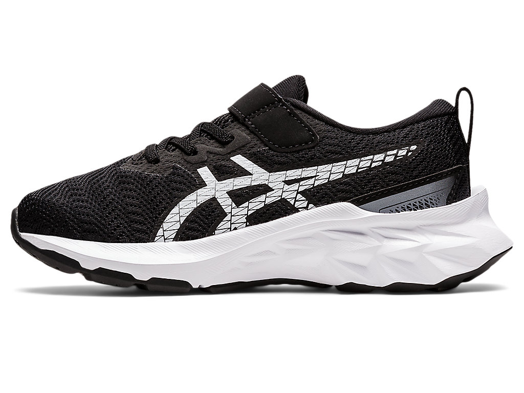 Running Shoes Asics Novablast 2 Pre-School Criança Pretas Branco | 9251-FRLNA