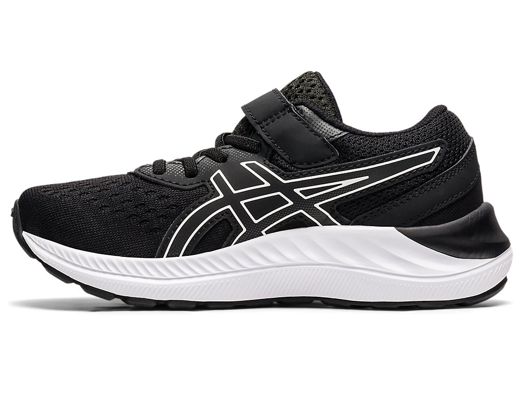 Running Shoes Asics Pre Excite 8 Pre-School Criança Pretas Branco | 8945-ZJTGH