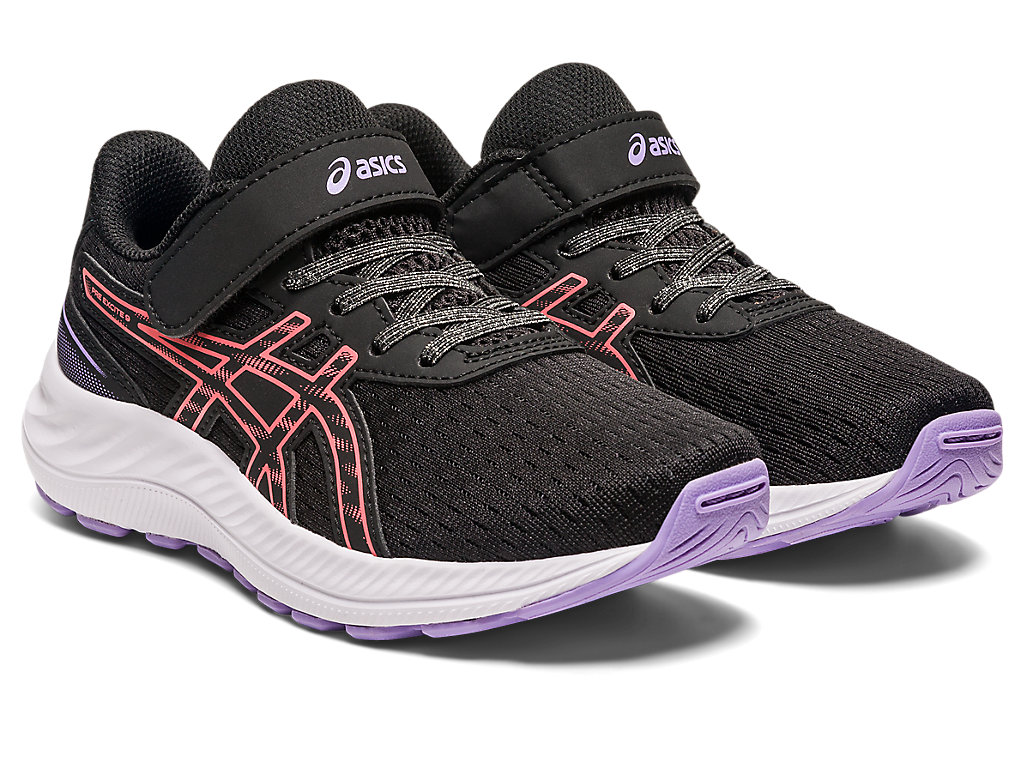 Running Shoes Asics Pre Excite 9 Pre-School Criança Pretas | 1235-VGUJQ