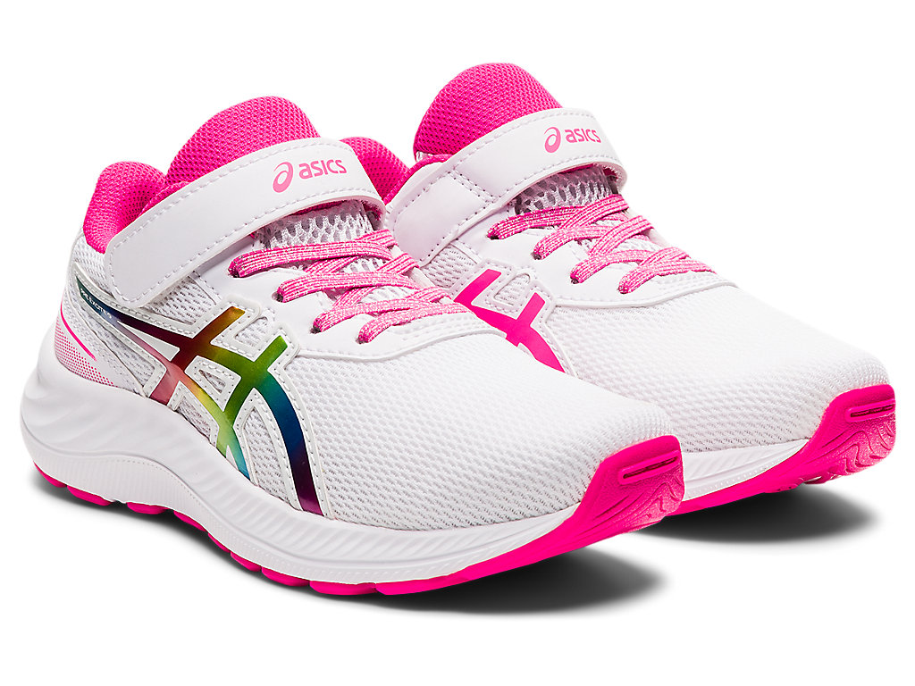 Running Shoes Asics Pre Excite 9 Pre-School Criança Branco Rosa | 8135-JRPLC