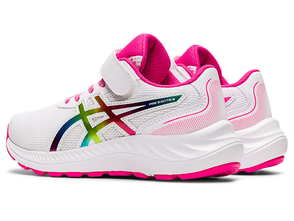 Running Shoes Asics Pre Excite 9 Pre-School Criança Branco Rosa | 8135-JRPLC