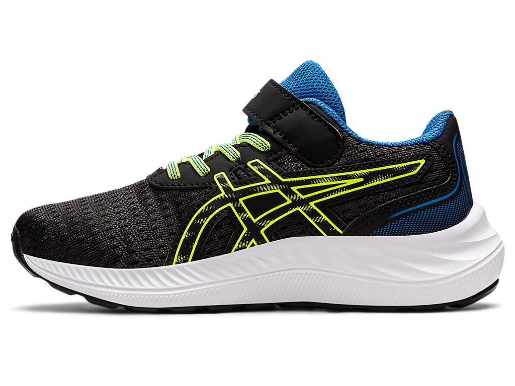 Running Shoes Asics Pre Excite 9 Pre-School Criança Pretas Verdes | 8195-LNCHP