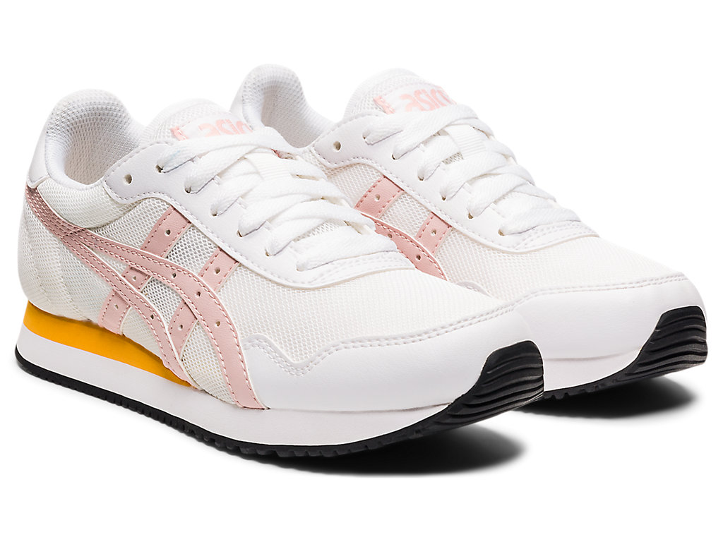 Running Shoes Asics Tiger Runner Grade School Criança Branco Coral | 6793-LWACQ