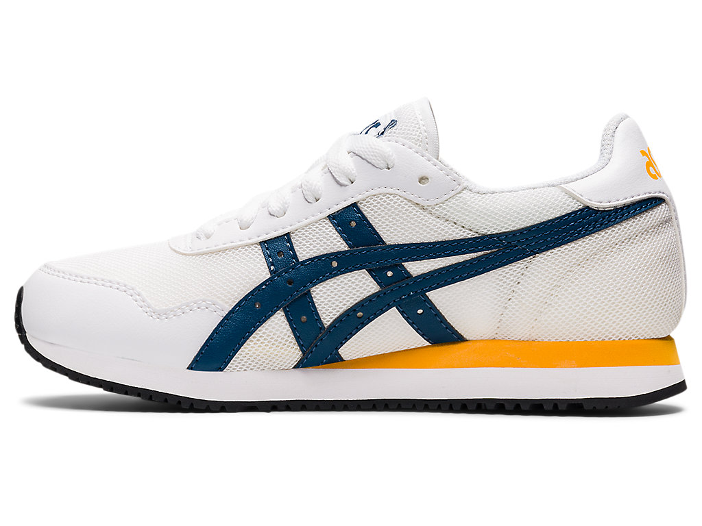 Running Shoes Asics Tiger Runner Grade School Criança Branco Luz Azul Anil | 8394-FSOTH