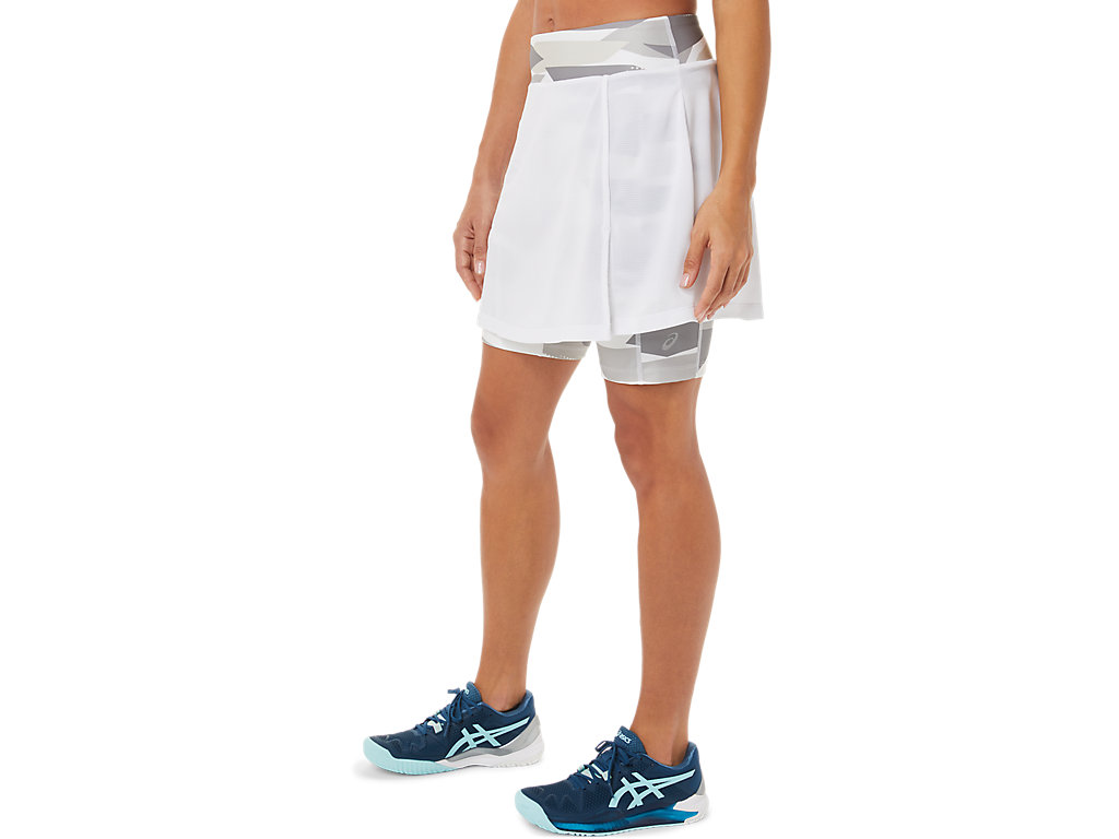 Saias Asics New Strong 92 Skort Feminino Branco | 1358-BOYMH