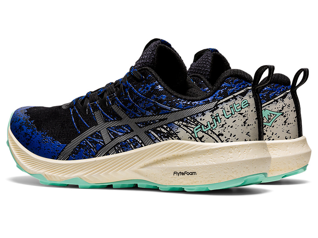 Sapatilhas Trail Running Asics Fuji Lite 2 Feminino Pretas Prateadas | 3059-PWCZY