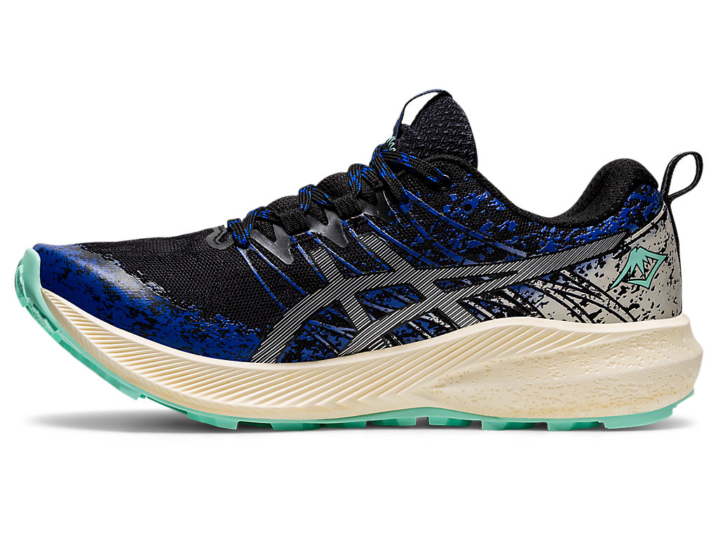 Sapatilhas Trail Running Asics Fuji Lite 2 Feminino Pretas Prateadas | 3059-PWCZY